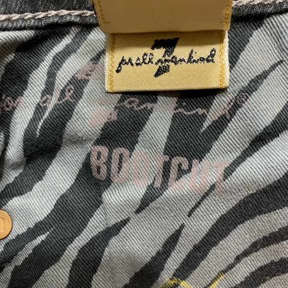 7 FOR ALL MANKIND Black Bootcut Jeans Sz 25 - Picture 3 of 9